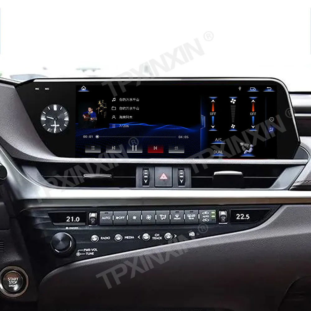 10.25 Inch 12.3 Inch Car Radio Linux Screen For Lexus ES 2018 2019 2020 Wireless Carplay Unit HD Touch Screen Car Accessories