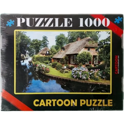 Cartoon 1000 Stuk Puzzel Water Rand