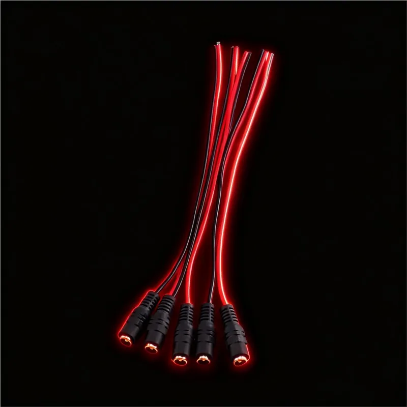

1/2/5/10pcs DC Female Plug Power Extension Cable Adapter 5.5x2.1mm Jack Connectors For CCTV Camera LED Strip DC Wire Cord B4