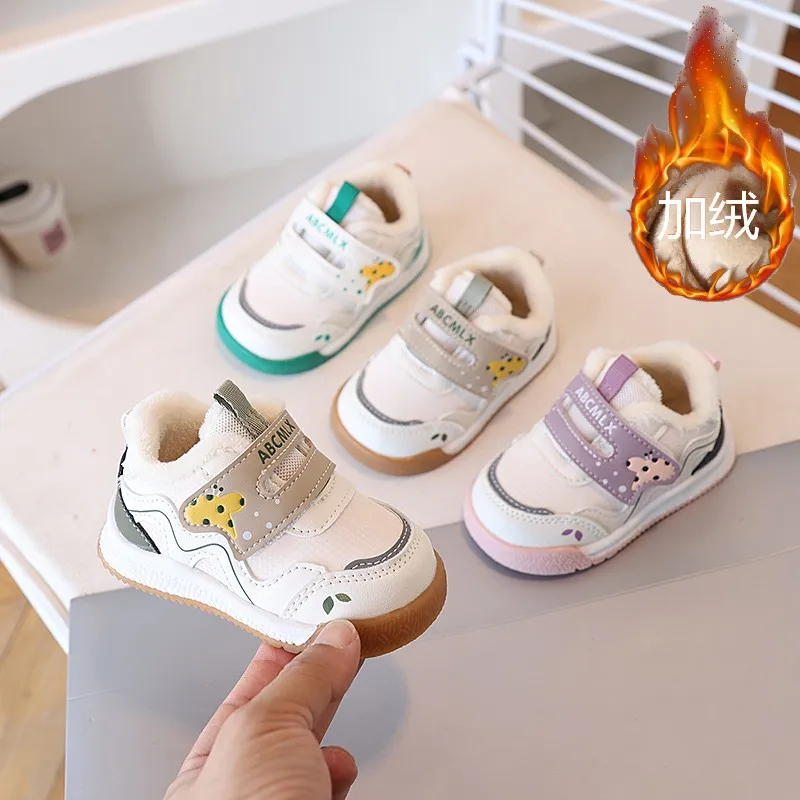 

2025 New Fashion Style Children Shoes for Girls Boys Autumn Comfortable Soft Anti-slippery Casual Learning Walking Shoes