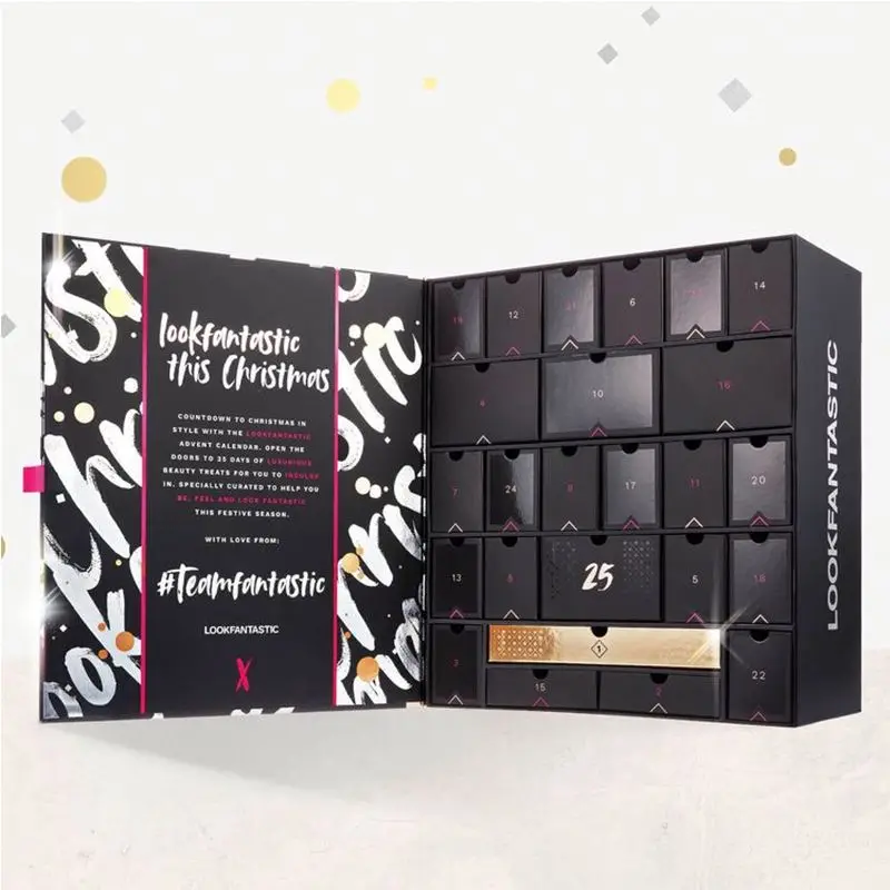 Customization.Customization.Empty Luxury Packaging Paper Gift Box Custom Christmas Advent Calendar Gift Box