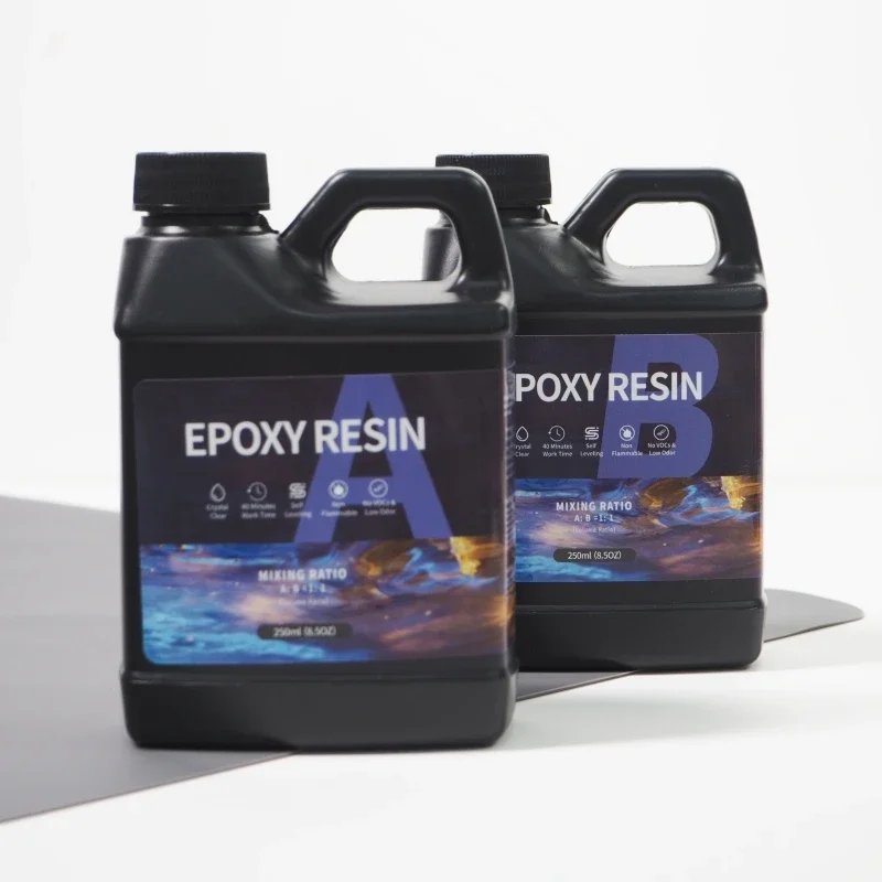 Epoxy Resin Kit Crystal Clear Epoxy Resin Kit & Hardener for DIY Art Mold Casting Jewelry Making Table Top Countertop Coating