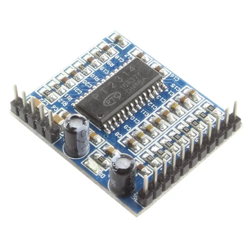 【CYBER MONDAY】2X PT2314 Sound Quality Adjustment Voice Module IIC I2C 6V-10V Audio Processing Module