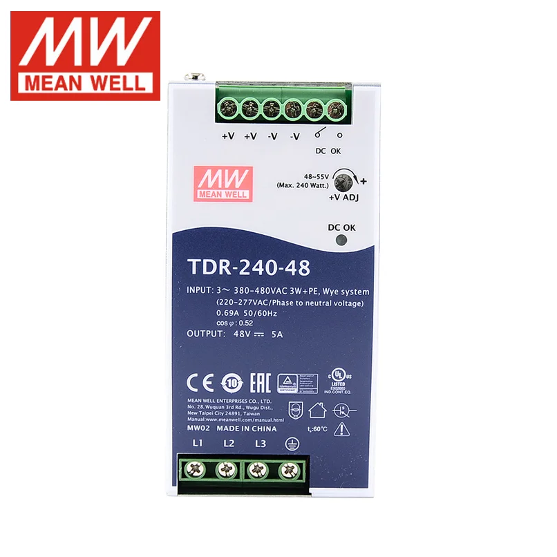 MEAN WELL TDR-240 TDR-240-24 TDR-240-48 MEANWELL TDR 240 240W Exempt from postage