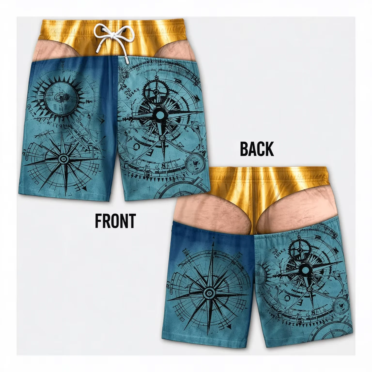 2027 Funny Swim Trunks Men 3d Print Leopard Fake Skin Bikini Beach Shorts Novelty Gift Cosplay Party Shorts Cow Illusion Trunks