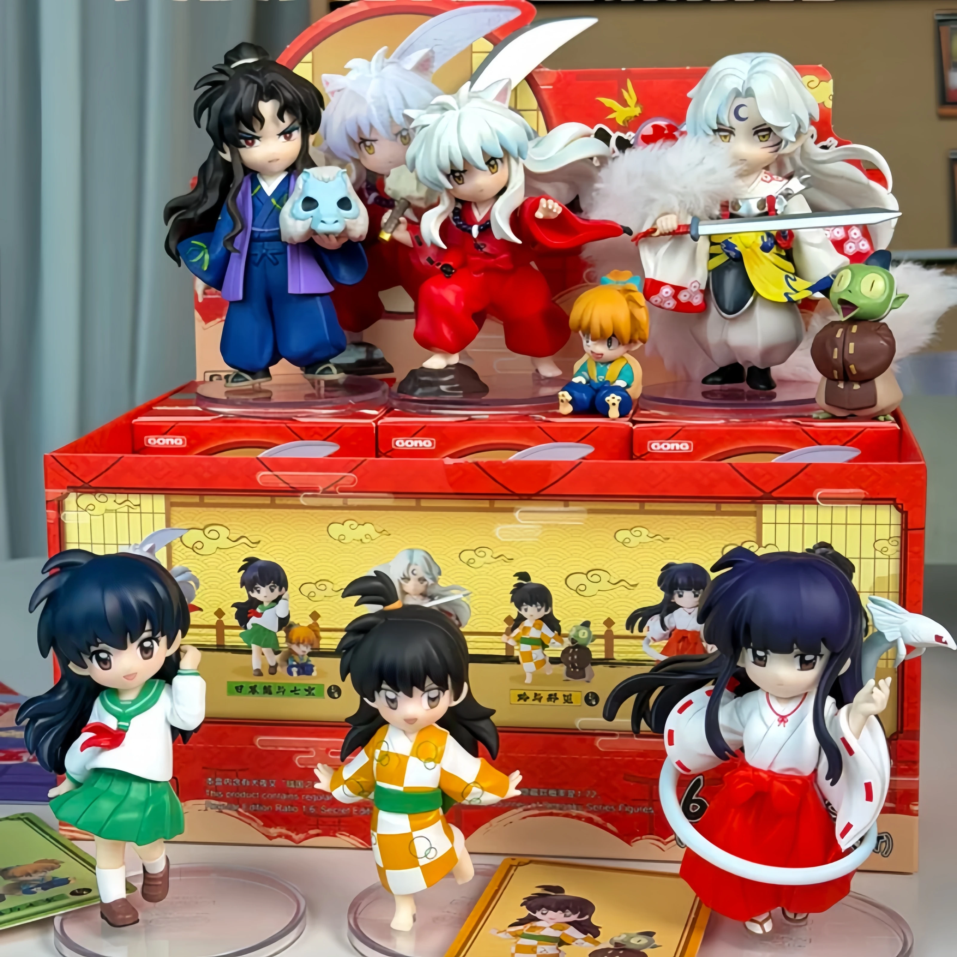 

POPMART Gong Inuyasha Sengoku Journey Series Blind Box Collectible Figure Anime Figurine Desktop Decoration Gift For Collectors