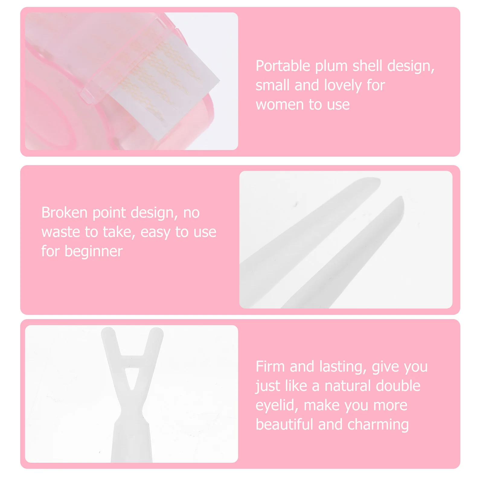 2 セット二重まぶたテープ跡のない接着剤なしアイメイクツールインスタント目に見えないまぶたステッカーパッチ