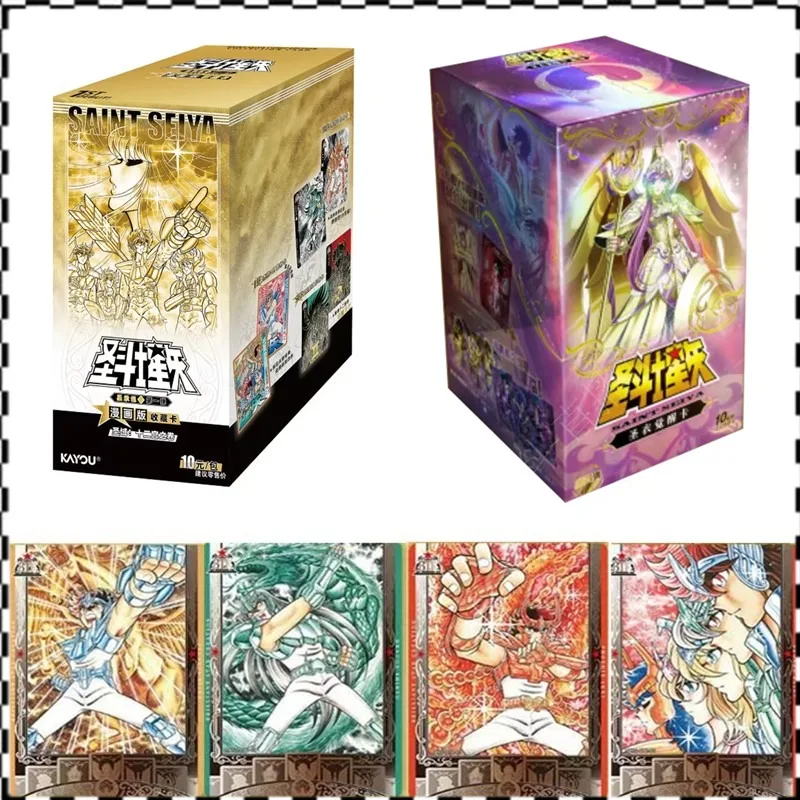 En Stock, Tarjeta Coleccionable KAYOU Saint Seiya Versión Cómic, Star Pack Vol.01, Tarjeta de Colección de Personajes de Anime Rara, Juguetes y Regalos para Niños