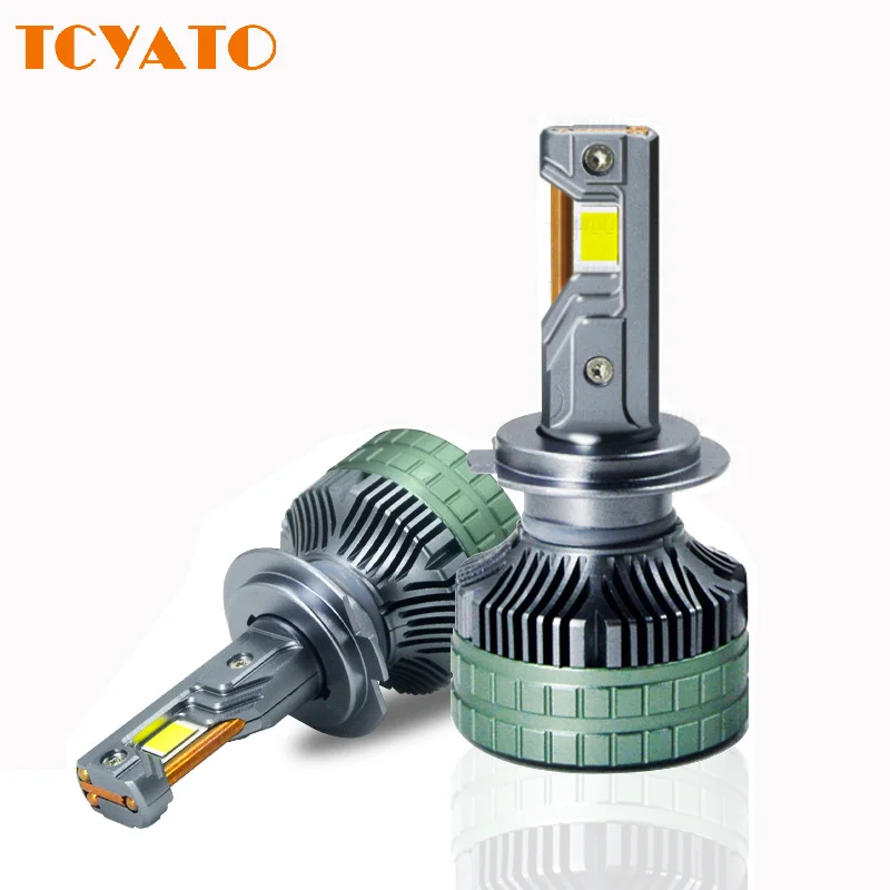 tcyato-h11-h7-h4-ledヘッドライト-h1-hb3-hb4-9005-9006-9012-6000k-ホワイト-3銅管リモコン付き-車用ヘッドライト
