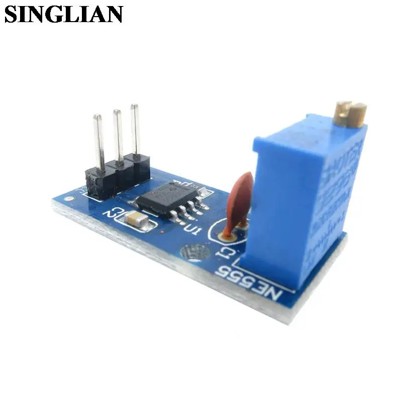 DC 5V 12V NE555 Adjustable Resistance Frequency Pulse Generator Module Single Channel Output For Arduino Smart Car