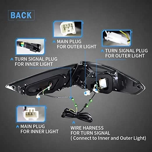 أبولو LED أضواء خلفية لشركة هيونداي سوناتا 2017 2018 2019 مع إشارة دوران ديناميكية لسوناتا 7th Gens مجموعة مصابيح خلفية