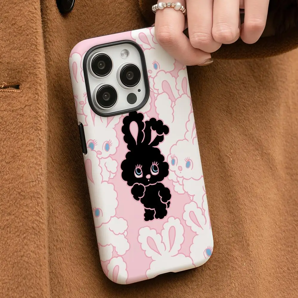 foxys illustrations Phone Case For iPhone 17 16 15 14 13 12 Pro Max Plus Glossy HD Double-Layer Liquid Back Film Hard Shell