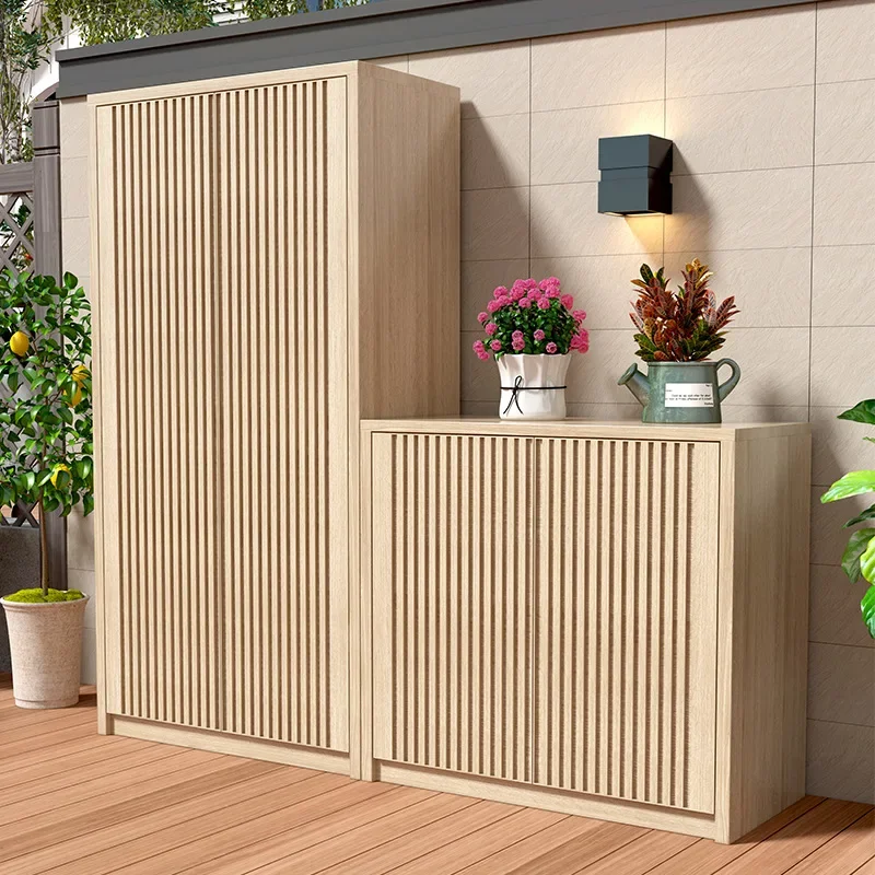 Outdoor all-aluminum alloy waterproof and sunscreen storage , household locker, garden balcony, large-capacity sundries s