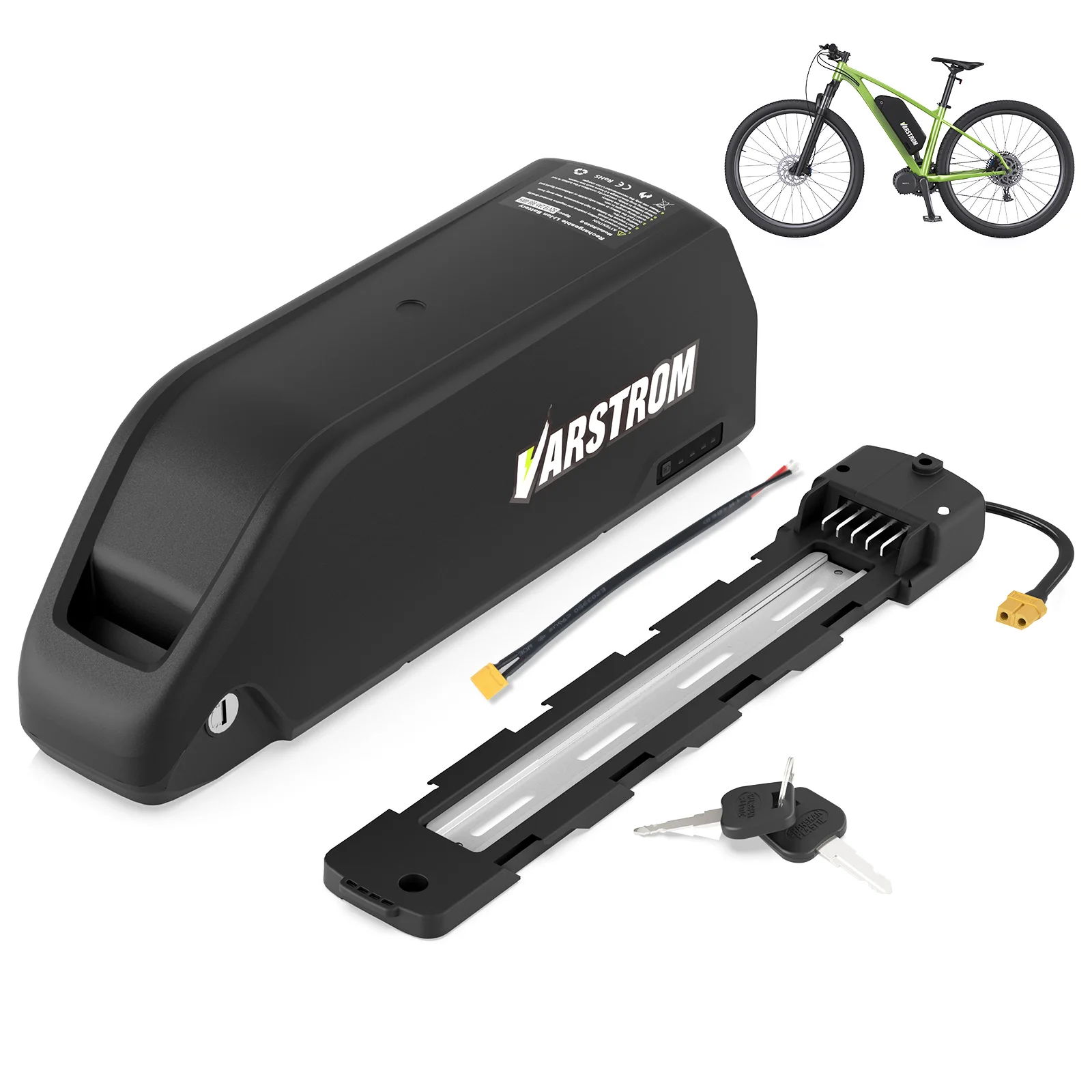 36V 48V 52V 13ah 20AH Lithium Yingwu Elektrische Fahrrad Externe polly Batterie Für 250W 500W 750W 1000W Bafang Motor 21700 18650 Zelle
