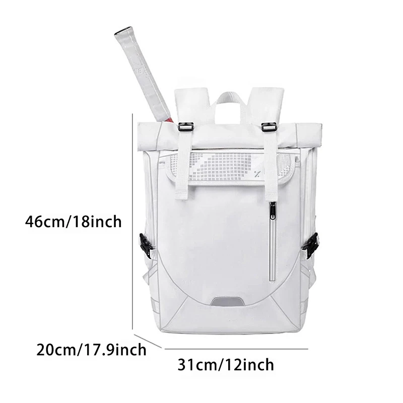 26L Unisex Tennis Racquet Backpack Shoe Compartment Squash Badminton Racket Bag Large Capacity Badminton Racquet Shoulder Bags