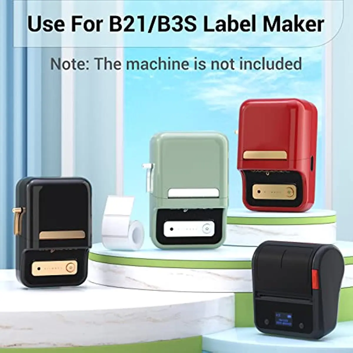 Наклейки NIIMBOT B21 B3S B1 B203, термонаклейки, водонепроницаемые маслостойкие и устойчивые к разрыву этикетки NIIMBOT