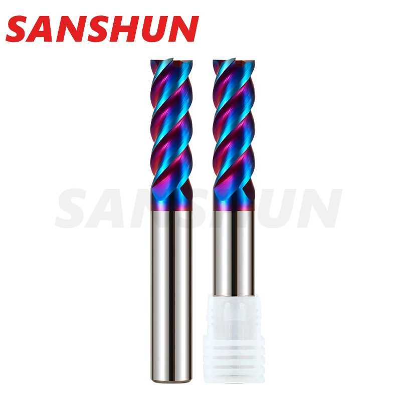 4 Flutes HRC65 Carbide End Mill CNC Cutting tools Alloy Carbide Milling EndMills Tungsten Steel Milling Cutter Square Router Bit