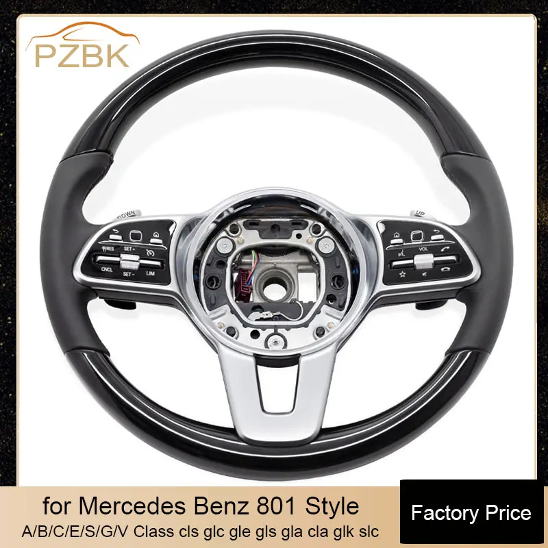 

Peach Wood Style Car Steering Wheel for Mercedes Benz 801 Style AMG A/B/C/E/S/G/V Class cls glc gle gls gla cla glk slc