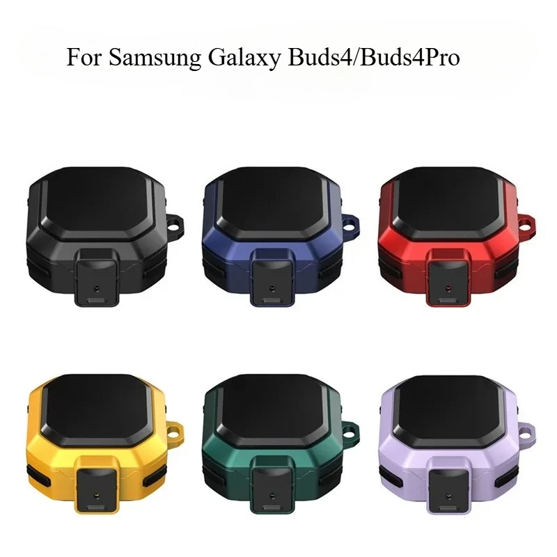 Capa para Samsung Galaxy Buds 4 Bud4 Pro/Para Galaxy Buds 2 Pro, Capa para Buds Pro Live FE Core com Trava de Segurança, à Prova de Choque, Cobertura Total
