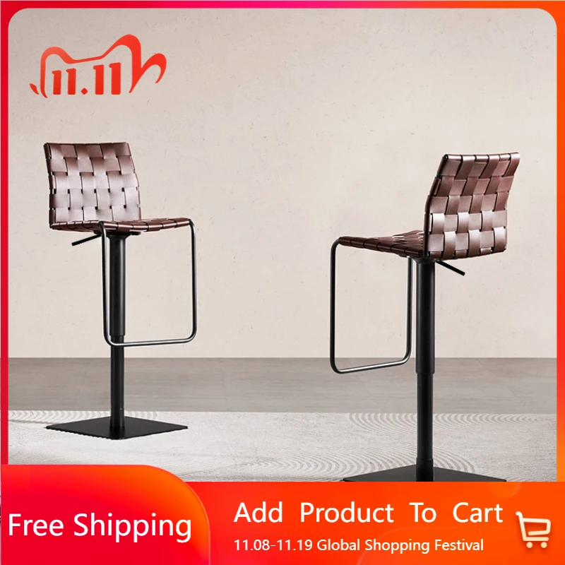 

Adjustable Modern Bar Chairs Portable High Swivel Designer Counter Bar Stools Kitchen Nordic Comfortable Barkrukken Furniture