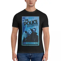 Concert 80S The Zenyatta Mondatta Tour Men's T Shirt The Police Band Fun Tee Shirt Short Sleeve Crewneck T-Shirts Cotton