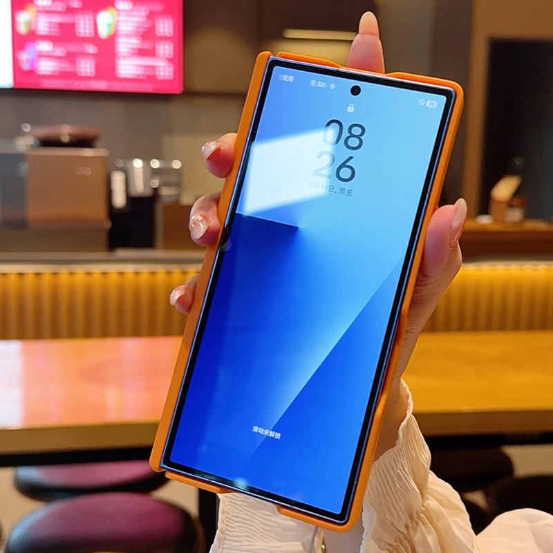 Luxuriöse matte Hülle mit magnetischem Scharnier für Magsafe, faltbar, für Samsung Galaxy Z Fold 7 8Ultra, kabelloses Laden, stoßfeste, transparente Abdeckung – Detail 21