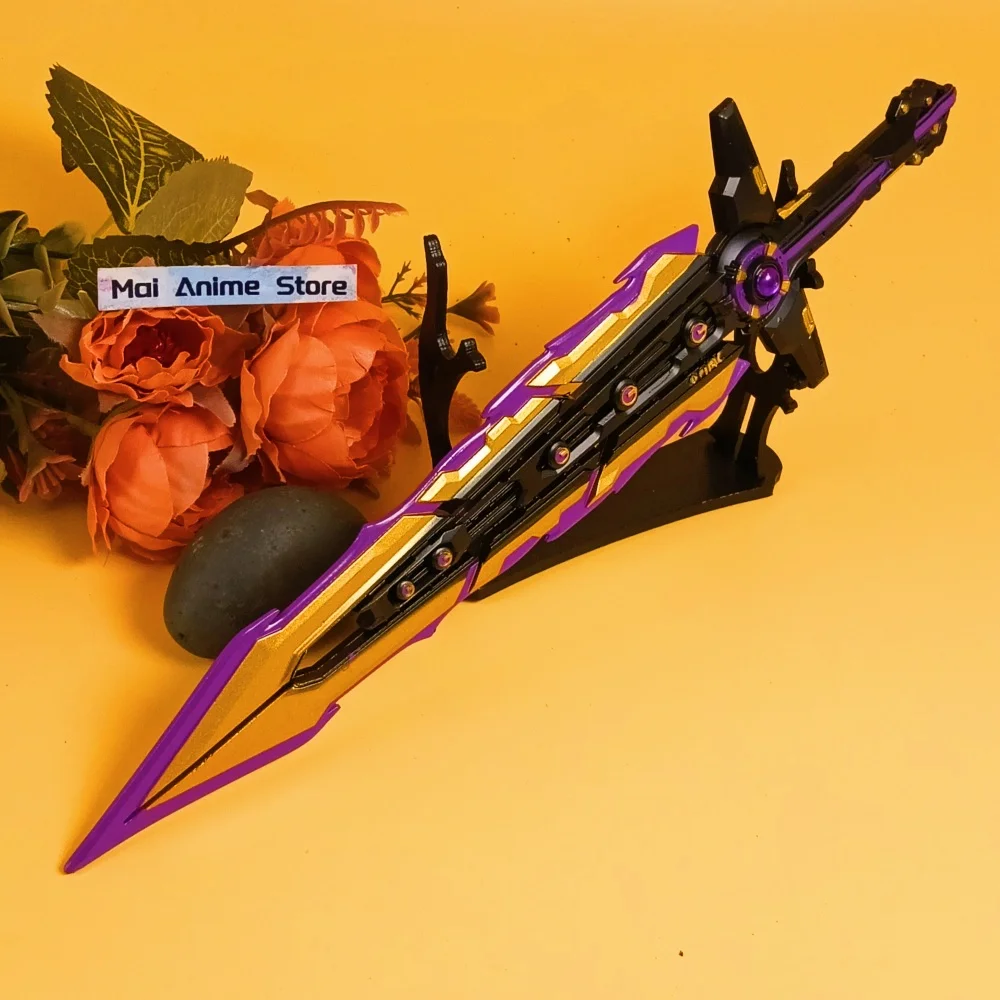 11.2 بوصة لعبة Valorant كاتانا معدن حقيقي كاتانا الساموراي صابر الصلب النينجا شفرة سكين أنيمي تأثيري الدعامة السيف لعبة غير حادة هدية #1