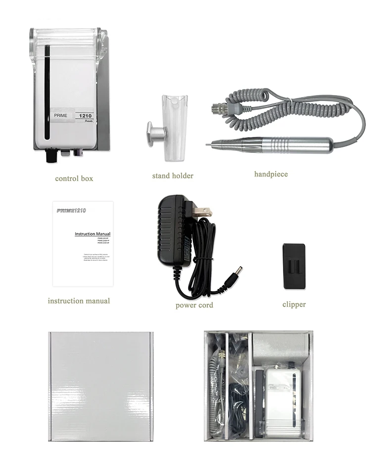 PRIME1210 Kabelloser Bürstenloser Schmuck- und Nagelbohrer 30000RPM 40W 2,35mm Spannzange Wiederaufladbare Maniküre-Pediküre-Maschine mit Gürtelclip – Detail 3