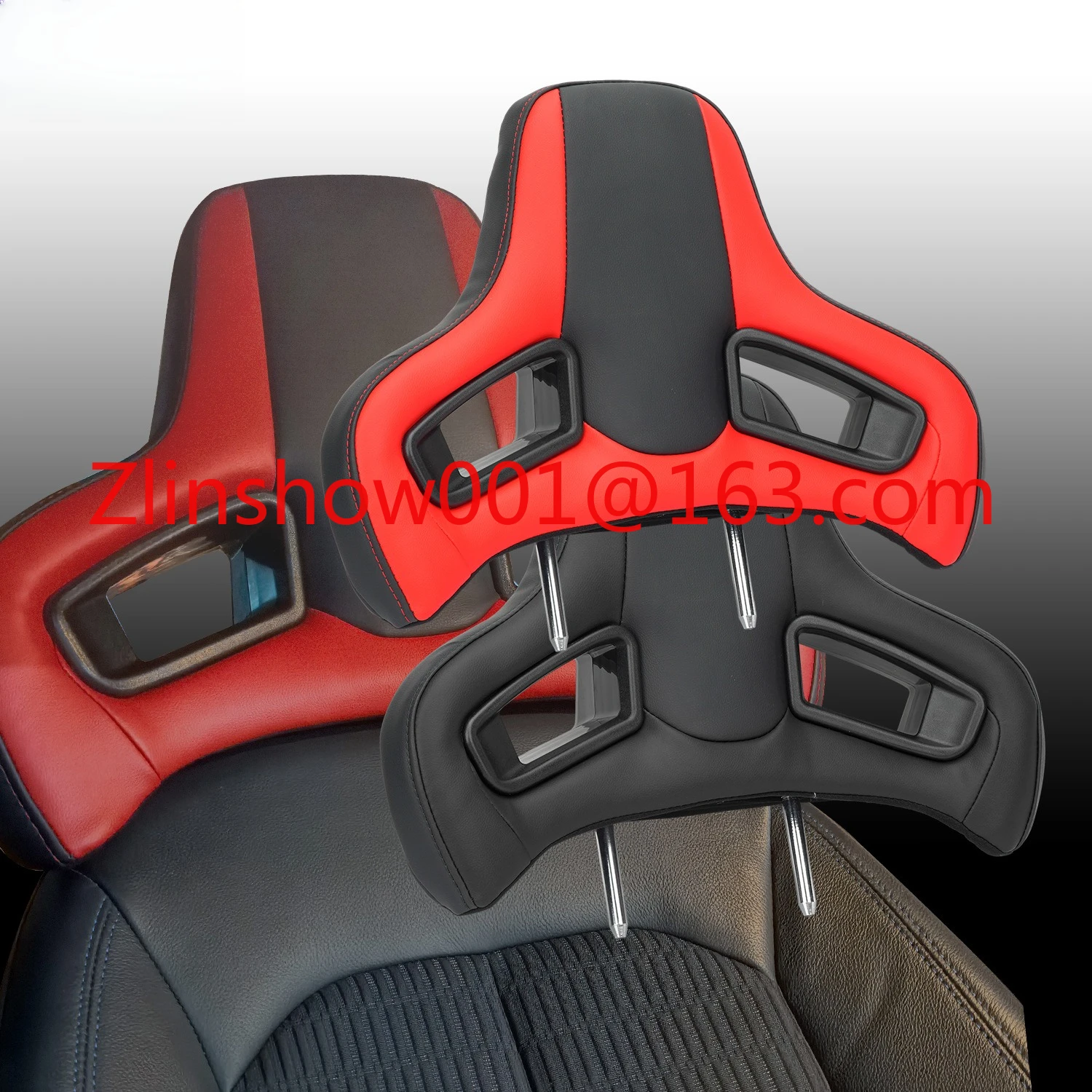 Universal Insert Racing Seat Headrest High-Quality PVC Suitable for Sports Car Seat Head