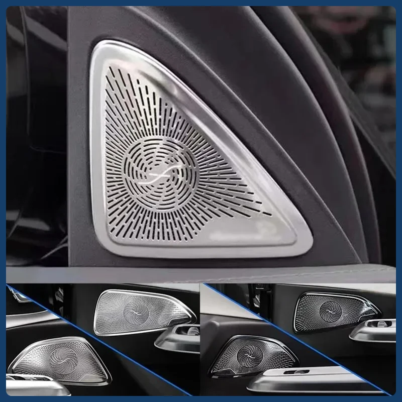 New Car Door A-pillar Audio Speaker Cover Accessories, Speaker Decorative Cover Accessories for Mercedes Benz E-Class W214 2024