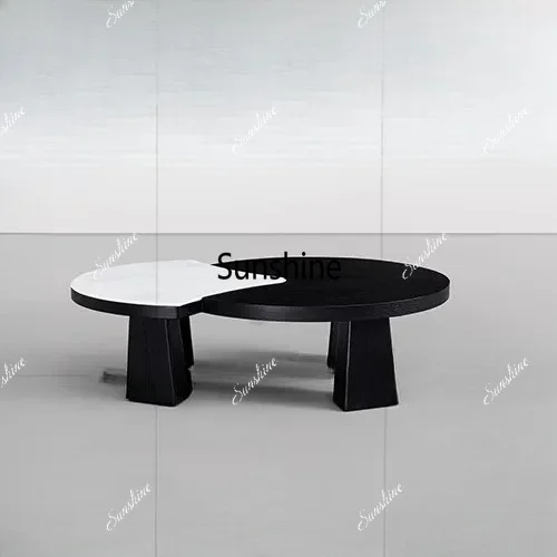 Medieval wabi and wind rectangular coffee table bionic marble countertop
