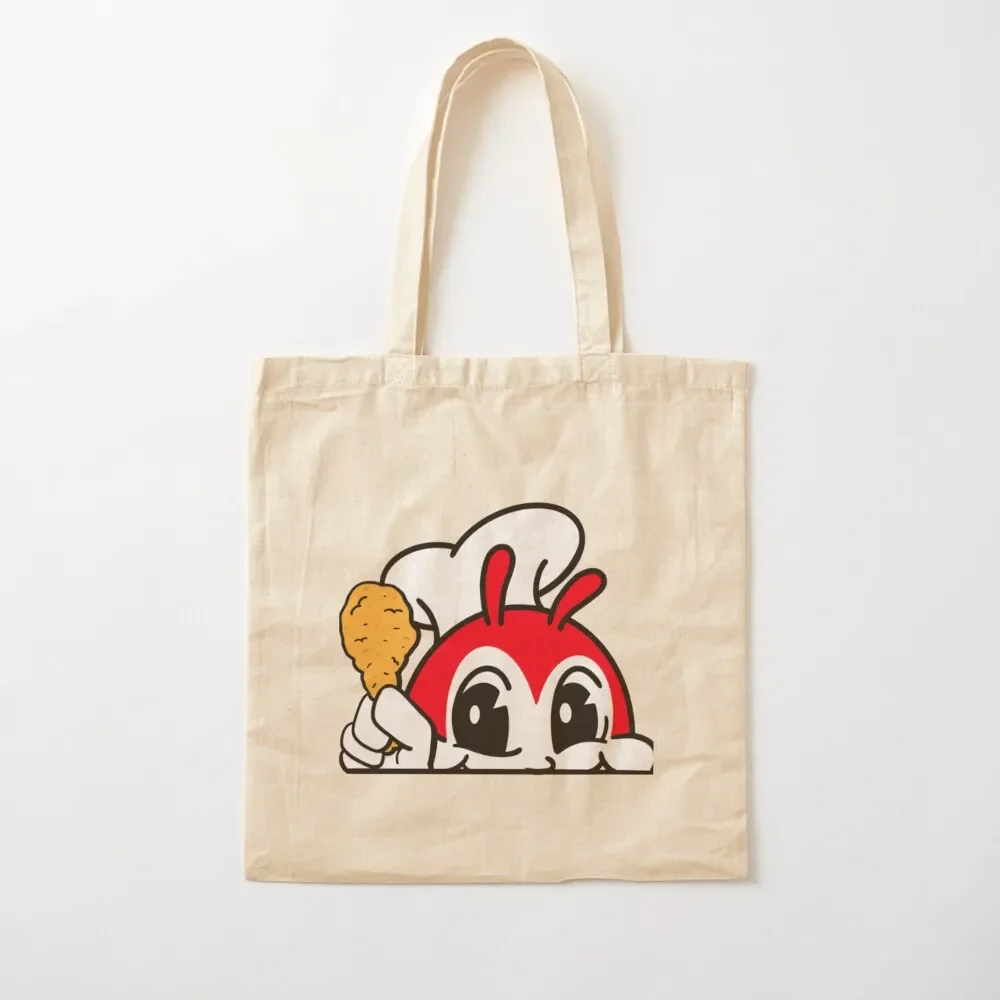 

JOLLIBEE PEEKING CUTE CHICKEN JOY FILIPINO Tote Bag cute tote bag reusable shopping bags Tote Bag