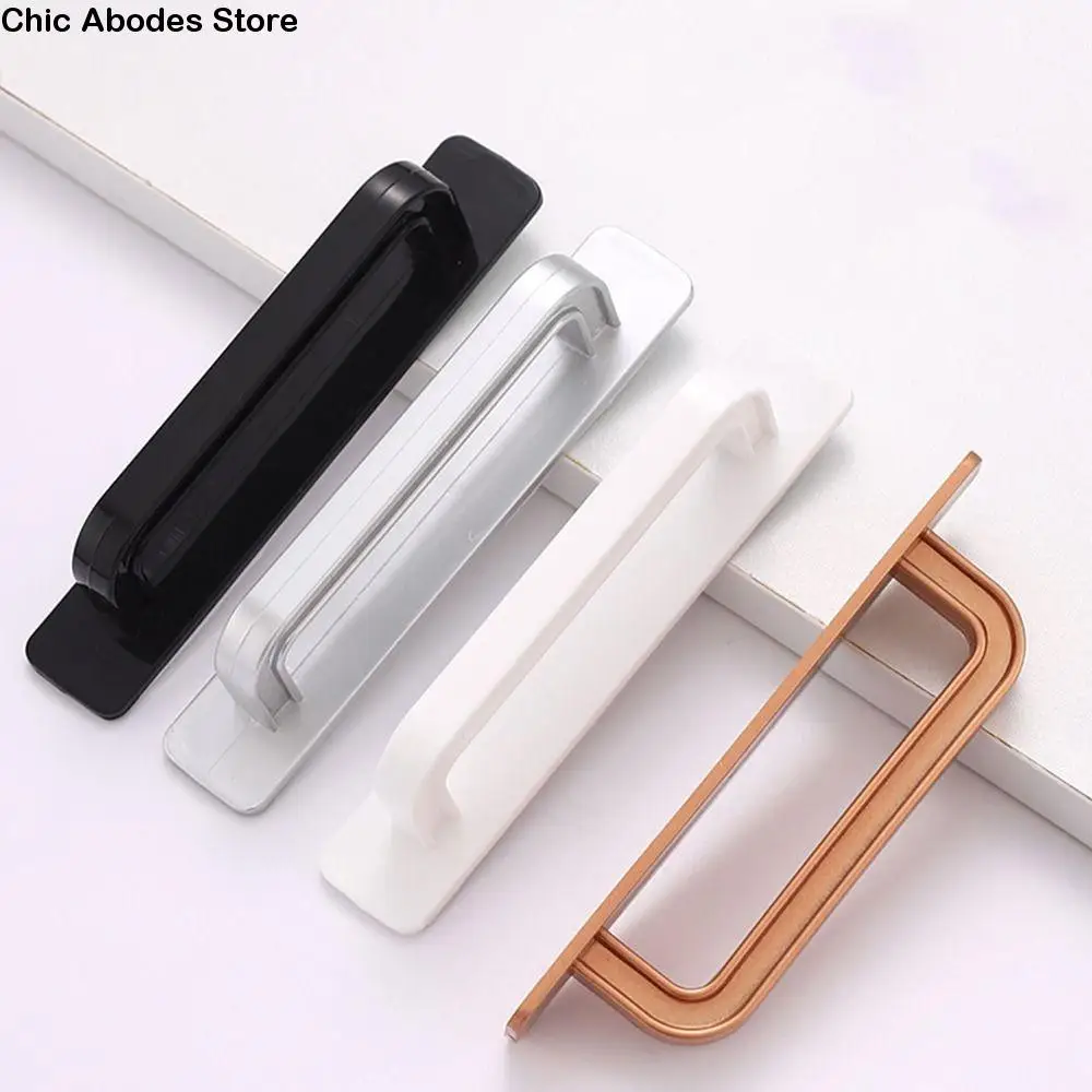 

Fashion Knobs Door Handle Self-adhesive Surface Mounted Door Pull Push-pull No punching Cabinet Handle Wardrobe