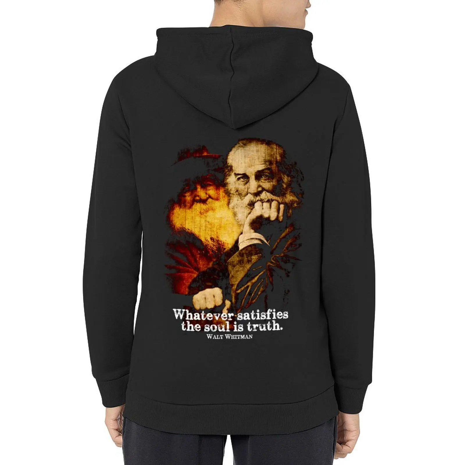 

Walt Whitman American Poet Hoodie mens designer clothes men wear autumn clothes mens hoodie