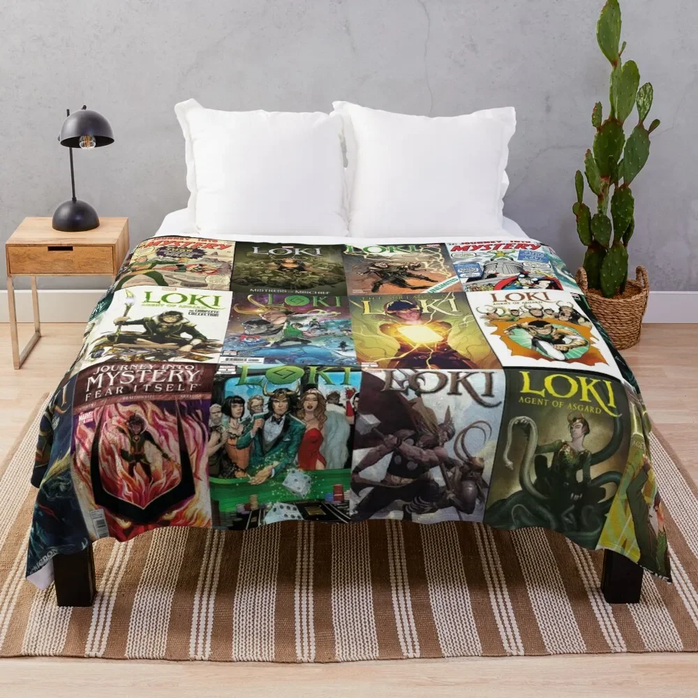 

God of Mischief comic collection Throw Blanket Blankets For Baby Sofas Blankets