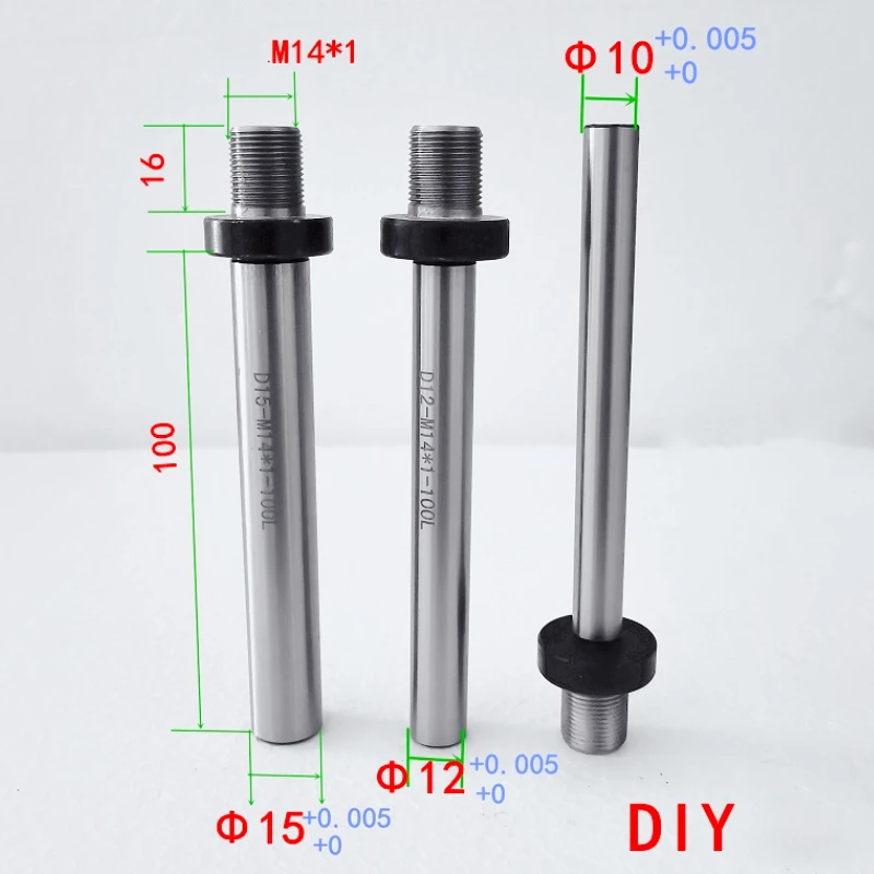 High precision woodworking chuck connecting rod DIY spindle chuck connecting shaft thread M14 x 1 