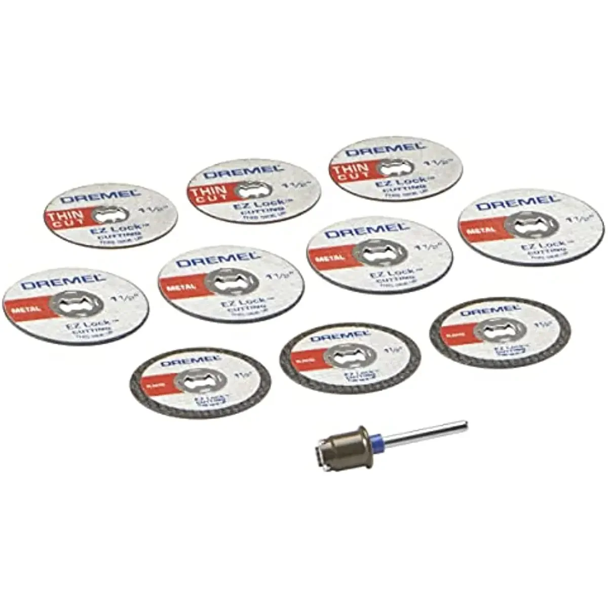 Dremel ez Lock Ferramenta Rotativa Discos de Corte Kit Acessório Rodas de Corte para Metal Plástico e Cortes Finos 11 Peças Acessórios Sortidos