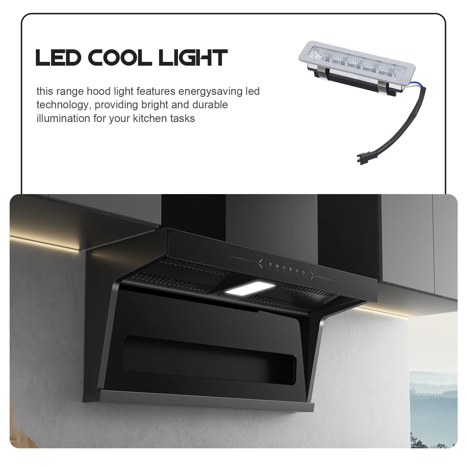 Bombilla LED para capó de cocina, lámpara de humo para cocina, iluminación integrada, reemplazo de plástico