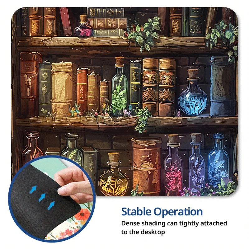 Book pattern Desk Mat Small size Colorful Gaming Keyboard Rug Laptop Cool Anime Mouse Pad Gamer Mousepad Household Office work