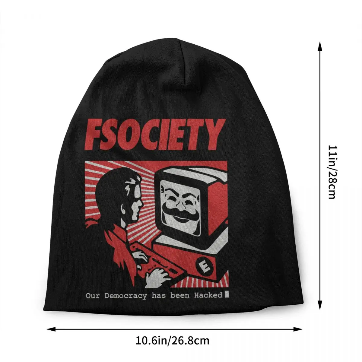 Mr Robot Skullies Beanies Caps Hip Hop Winter Warm Women Men Knit Hats Unisex Adult Geek Hacker FSociety Bonnet Hats