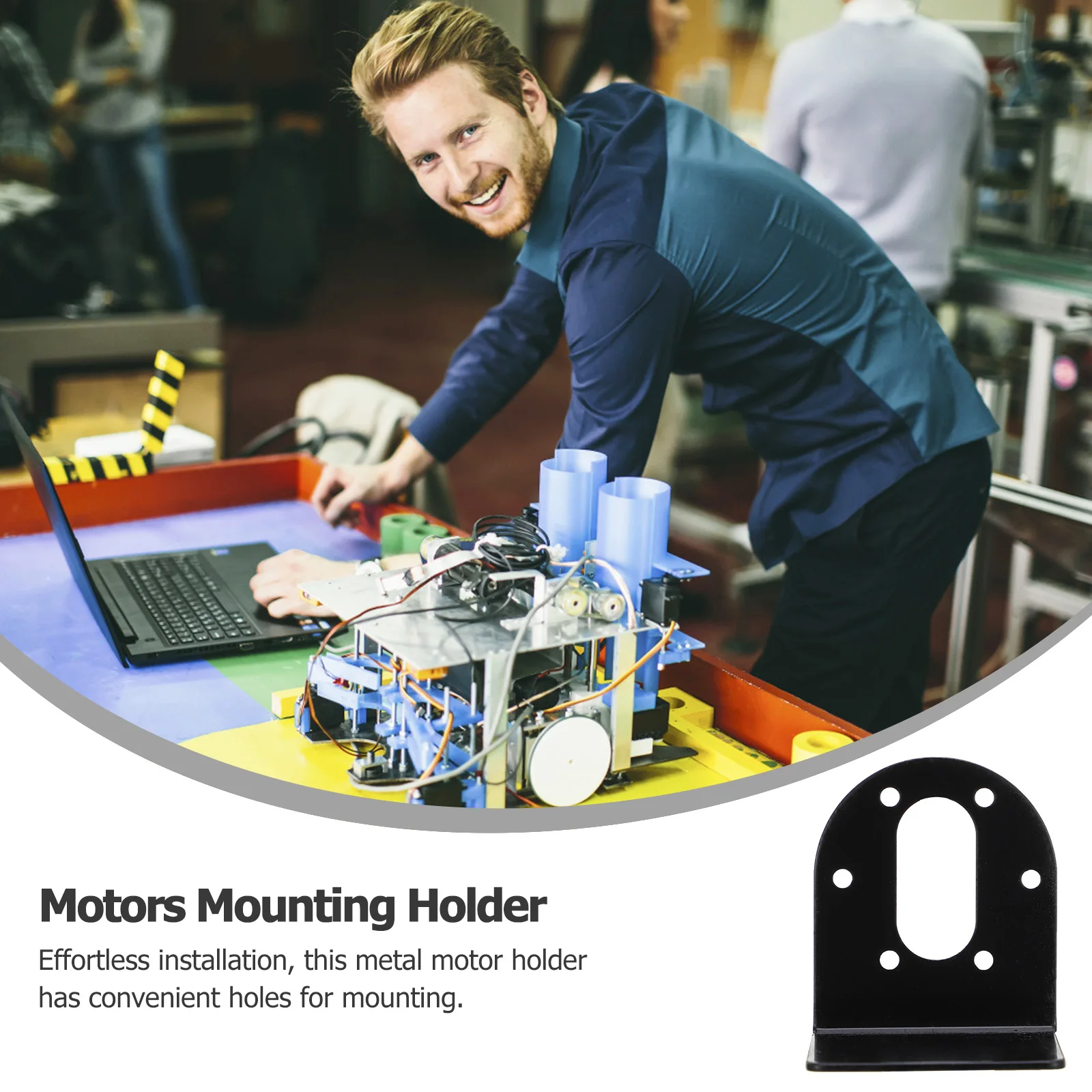 

2pcs 37Mm Dc Gear Motors Mounting Bracket Stainless Steel Motor Holder Durable Strong Mounting Seat Easy Installation For Small
