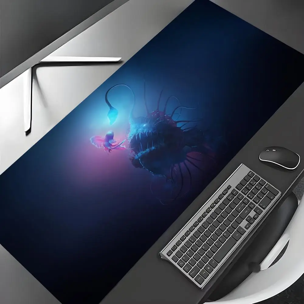 

Terrifying lanternfish Mouse Pad Desk Mat Gaming mat gamer pc accessories rubber anti-slip keypad expansion mousepad office pad