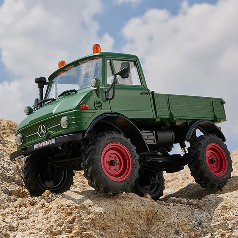 Nowy uniwersalny silnik Fms 1:24 Fcx24 Unimog Gerat z napędem na cztery koła samochód wspinaczkowy Rc zdalnie sterowany Model symulacja elektryczna