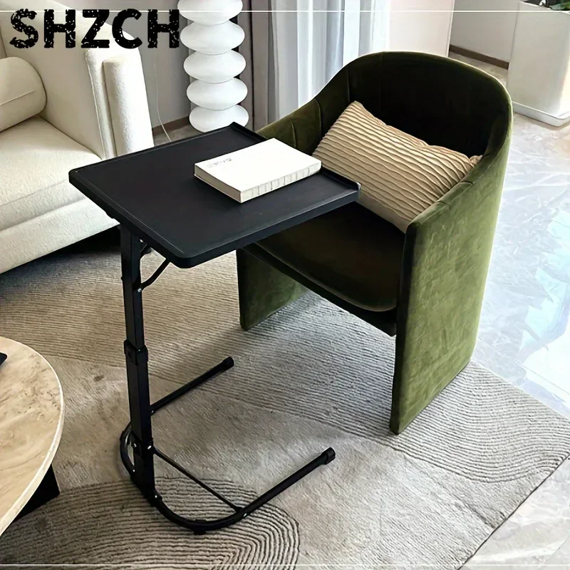 ‌Folding Laptop Desk Height Adjustment Portable Coumputer Table for Sofa Lightweight Side Table Compact Outdoor Workstation