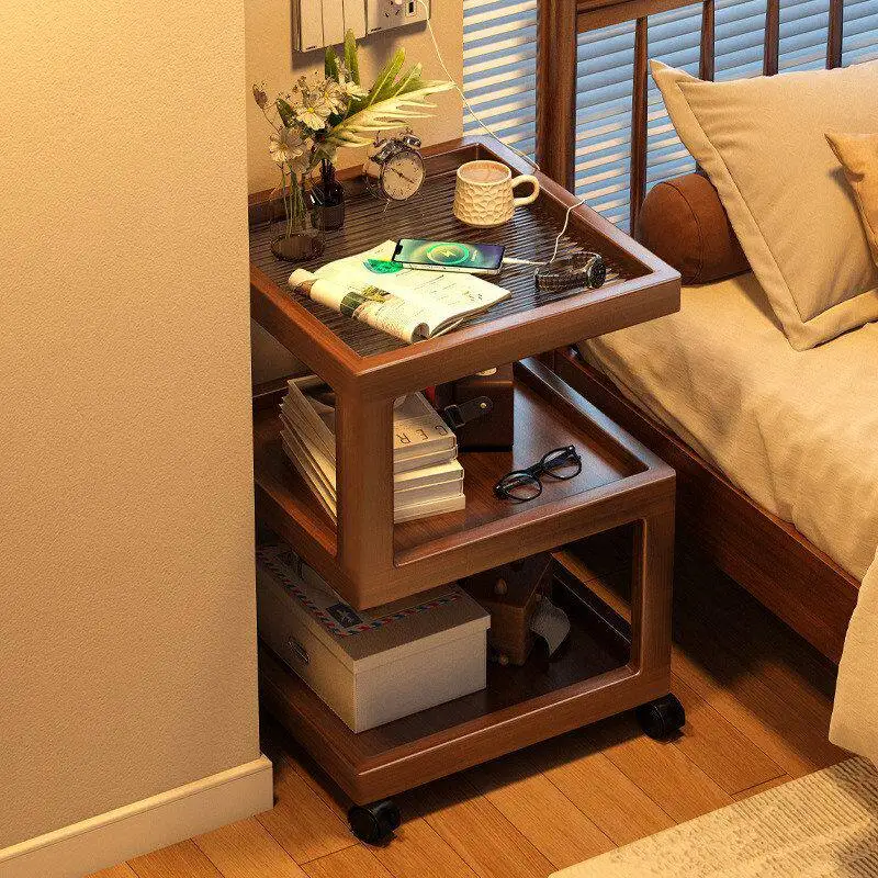 

Bedside table simple and creative home living room sofa side table shelf decoration bedside bedside movable cabinet