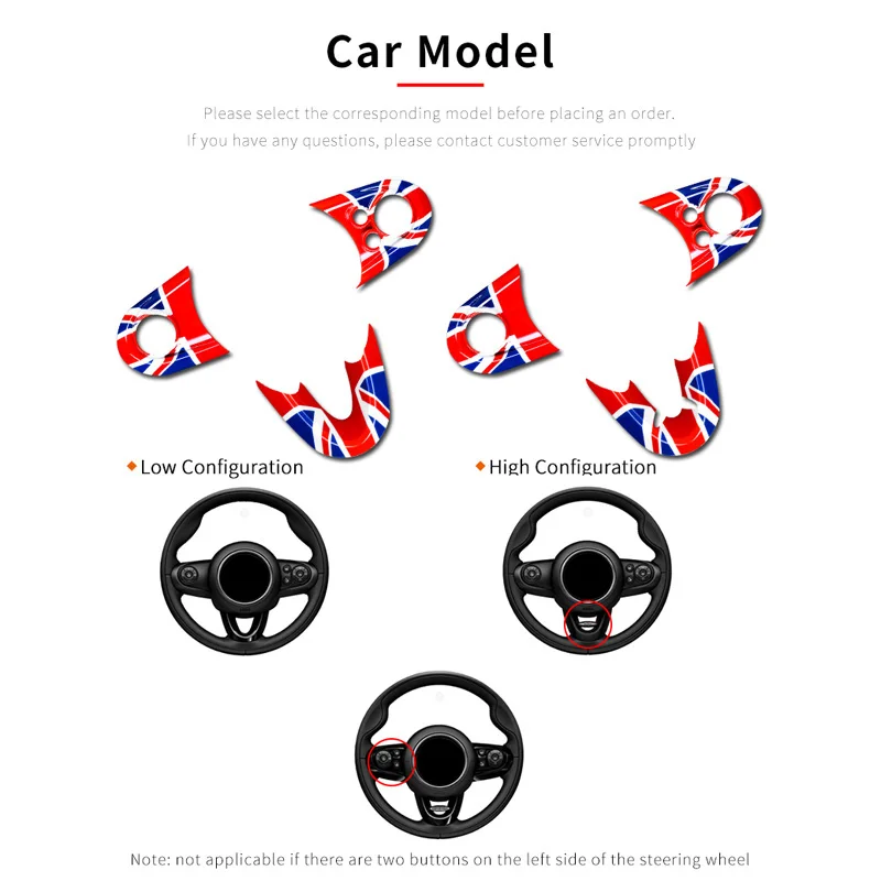 Auto Lenkrad Control Button Panel Dekoration Rahmen Abdeckung Trim Aufkleber für Mini Cooper F54 F55 F56 F57 F60 Auto Styling