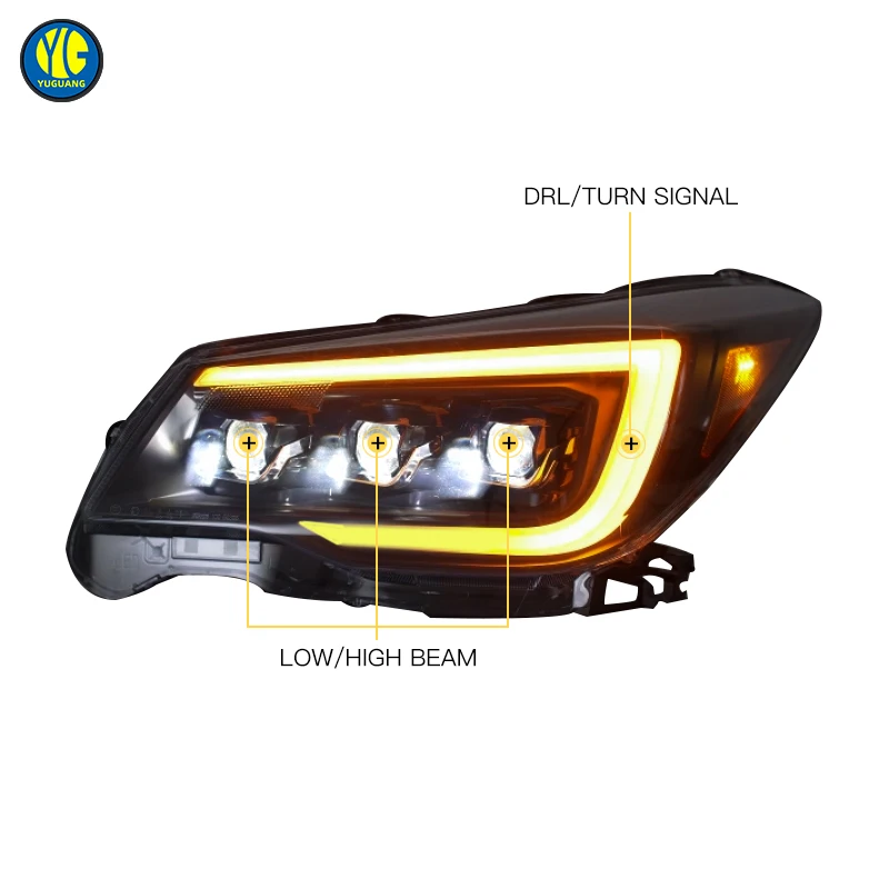 For Subaru Forester SJ LED Front Lights 2013-2017 Upgrade Subaru