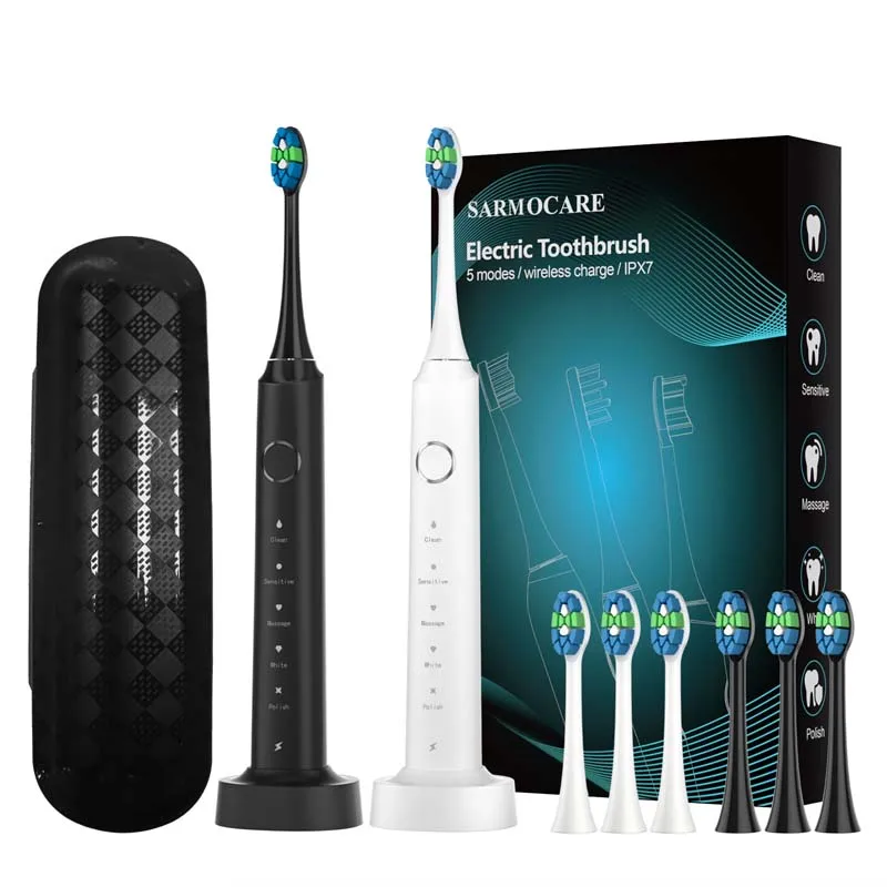 

Sonic Electric Toothbrush USB Rechargeable Tooth Brush Adult Electronic Washable Whitening Teeth Brush