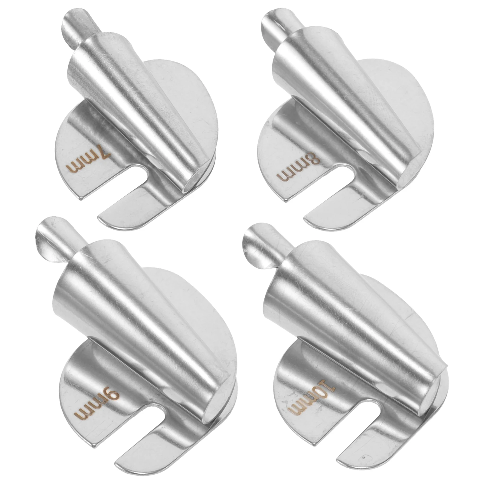

4pcs Hemming Presser Foot for Sewing Machines 7mm-10mm Rolled Hemmer Metal Feet Easy Install Save Time Fits Most Brands