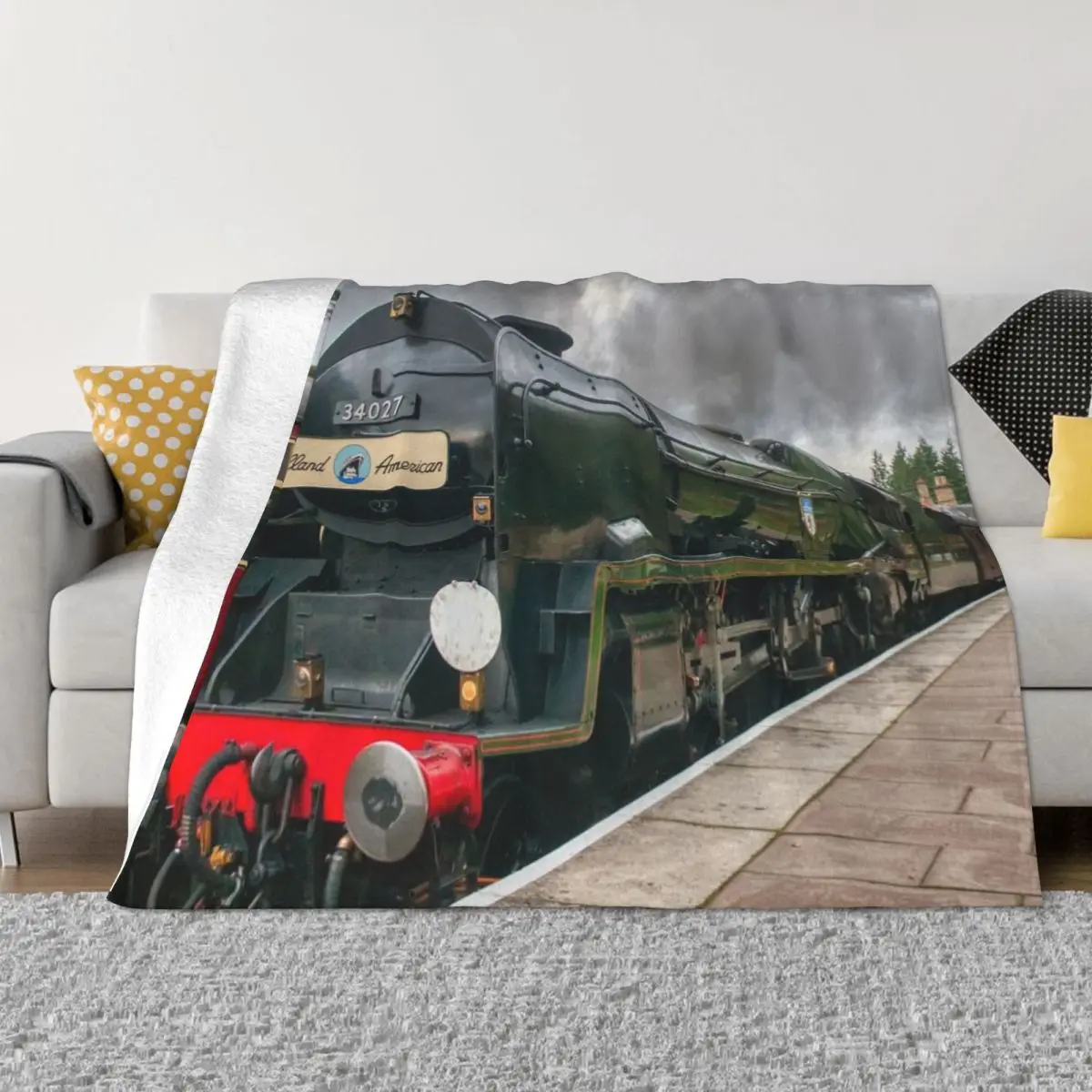 

The Boat Train - 34027 Taw Valley Throw Blanket anime blanket manga Picnic Blanket